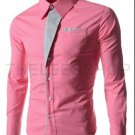 Men Long Sleeve Shirt Slim Design Formal Casual Male Dress Office Wear Shirt
