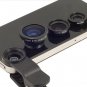 Clip-on Fish Eye Macro Wide Angle Mobile Phone Lens Camera kit for iPhone 4 5 6 Samsung S4 S5 lense