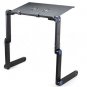 360 Degree Portable Folding Black Metal Laptop Notebook Computer Stand TABLE DESK