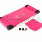 Best 360 Degree Portable Folding Metal Rose Red Laptop Computer Notebook Table Stand Desk Bed Sofa