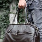 Orignal Leather Men Women Leather Holdall Travel Gym Duffle Sports Bag