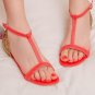 Fashion Women Sandals New Summer Flat Heel Casual Shoes T Straps