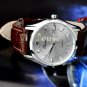 Mens quartz Stainless Steel precision Business waterproof Watches