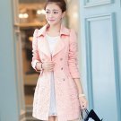 Women Elegant Warm Slim Trench Full Sleeve Coat Blazer