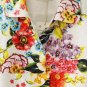 Women Elegant Trench Coat Positioning Flower Prints Jacquard Outwear