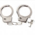 New 2014 Creative Handcuffs Steel Duty Double Lock Keys