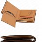 Men Genuine Leather Plaid Wallet Pocket Wallets