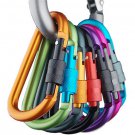 Multi Colors Safety Buckle Lock +Aluminium Hiking Hook