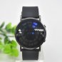 Black Leather Strap Men Hand Watches And Wristwatches