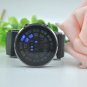 Black Leather Strap Men Hand Watches And Wristwatches