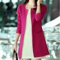 Women Long Blazer Jackets Fashion Solid Casual Large Size Coat Blazer