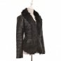 Women Slim Winter Faux Fur Coat Solid Fur Collar Jacket