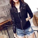 Women Lace Jackets Hollow Out Jacket Women Outwear Coat Large Size