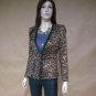 Women Outerwear Korean Coat Leopard Style Slim Blazer Jacket LargE Size