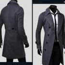 Men Fashion Luxury Long Trench Wool Coat /All Sizes Asked