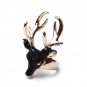 Women Design Black deer Hand Rings 6MM