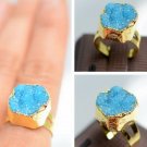 Natural Stone Agate Crystal Brand Women Rings