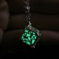 Women Charm Hollow Box dark Glow Pendant Necklace
