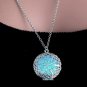 Lucky Round Neck Locket Dark Glow Pendant Glowing Necklace