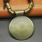 Delicate Leather Twisted Chain Necklace And Pendant