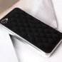 Faux Leather Chrome Hard Back Case Cover Skin IPhone 4 4S 5 5S