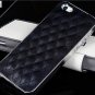 Faux Leather Chrome Hard Back Case Cover Skin IPhone 4 4S 5 5S