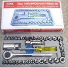 40 PCS SOCKET SET & Screwdriver Bit Torx Ratchet Driver Case Tool Kit