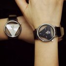 Men Leather Strap Stainless Wrist Watch Sport Analog Quartz Watches
