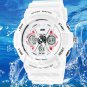 0966 LED Sports Watch Dual Time +Luminous Stopwatch Alarm Waterproof Watch
