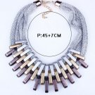 Women Plated Statement Choker Necklace