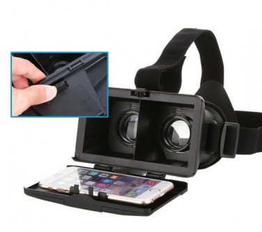 3D Design Phone Video Play-station Cinema Head Mount Wear Eye Glasses