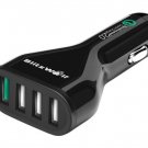 C5 54W Quick Charge 2.0 4 Port Micro USB Car Charger