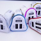 New 3USB full speed dog bone car charger three hole