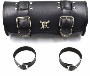 Free Shipping New Style Universal Motorcycle PU Leather Saddlebag
