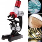 Free Shipping Kids Educational Microscope Kit Sciene Lab LED