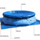 Free Shipping Blue AGP above ground swimming pool family pool 2018
