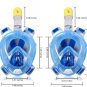 Free shipping Adult Swimming Mask Full Protection With Lense + Breathe Set 2018