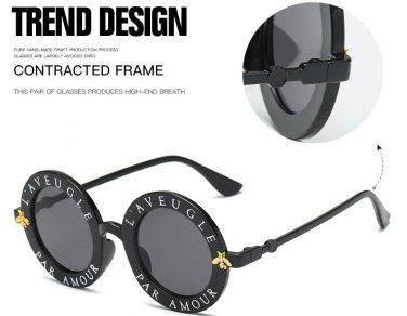 Free shipping Retro Round Sunglasses English Design Glasses 2018