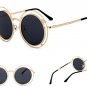 Free shipping Steampunk Sunglasses Men Women Metal Wrap-Eyeglasses 2018