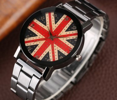 free ship Stainless Steel Band Strap Wrist Unisex Watch 2018