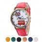 free ship NEW Best Quality Watch PU Leather wristwatch 2018