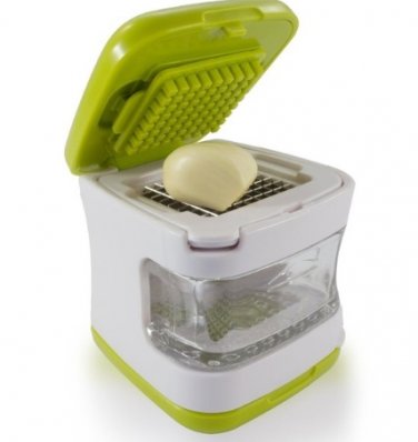 free ship Garlic/Ginger/Onion Sharp Stainless Steel Blades Tray Presser 2018