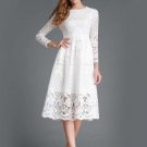 free ship Hollow Out Elegant White Lace Elegant 2018/Medium/Large