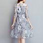 free ship O Neck See-Through Midi Party Dress 2018/Medium/Large