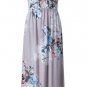 free ship Cute Floral Print O Neck Sun-dress 2018/Medium/Large