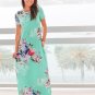 free ship Women Casual Side Pockets Maxi Dress 2018/Medium/Large