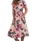 free ship Summer Floral Prairie Chic Dress 2018/Medium/Large