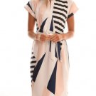 free ship Women Geometric Irregular Dresses 2018/Medium/Large