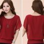 free ship 2018 Women Summer Chiffon Blouse 2018/Medium/Large