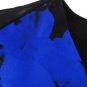 free ship Rose Print Chiffon O-Neck Ruffles Party Dress 2018/Medium/Large